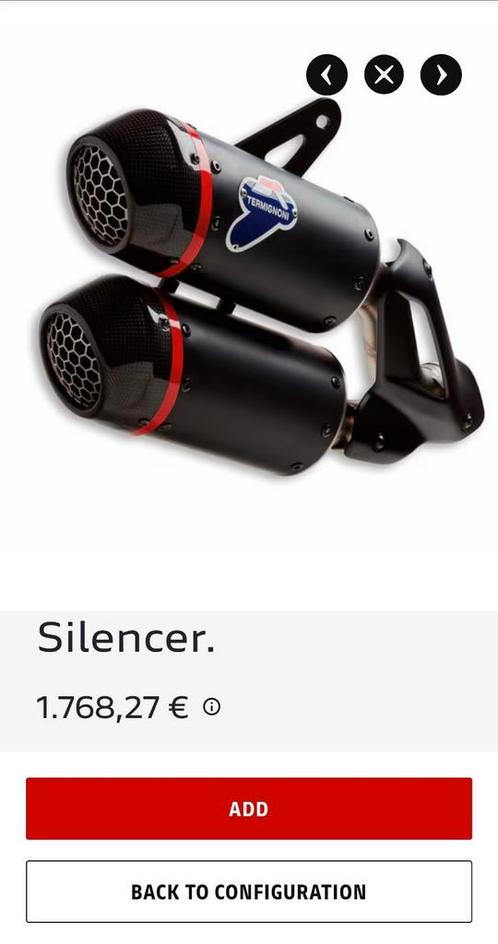 Termingoni uitlaat Ducati Monster 937, Auto-onderdelen, Uitlaatsystemen, Ophalen