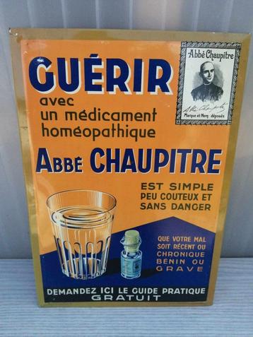 prachtig oud reclamebord GUERIR jaar 1935...in blik.. beschikbaar voor biedingen