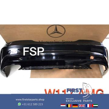 W117 C117 X117 AMG Achterbumper origineel Mercedes PDC zwart beschikbaar voor biedingen