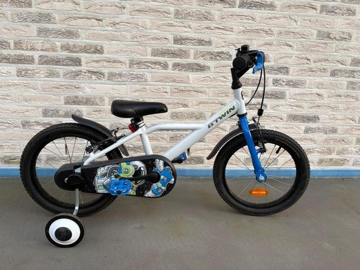 Kinderfiets met zijwieltjes, Fietsen en Brommers, Fietsen | Kinderfietsjes, Zo goed als nieuw, 16 tot 20 inch, Zijwieltjes, Ophalen