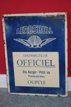 Zeldzame shell reclamebord aeroshell garage 1930, Verzamelen, Merken en Reclamevoorwerpen, Ophalen of Verzenden, Gebruikt, Reclamebord