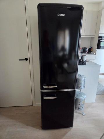 Domo retro stijl koel vriescombinatie, Elektronische apparatuur, Koelkasten en IJskasten, Ophalen, Gebruikt