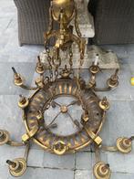 19e eeuw Empire/Neoclassicisme bronzen kroonluster, Ophalen, Zo goed als nieuw
