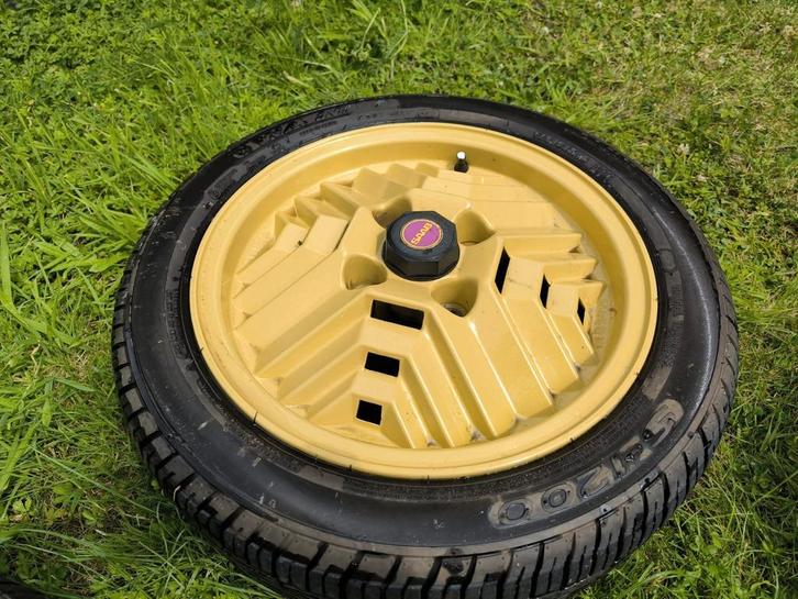Originele saab velgen met adapters naar 4x100, Auto-onderdelen, Banden en Velgen, Velg(en), 15 inch, Ophalen