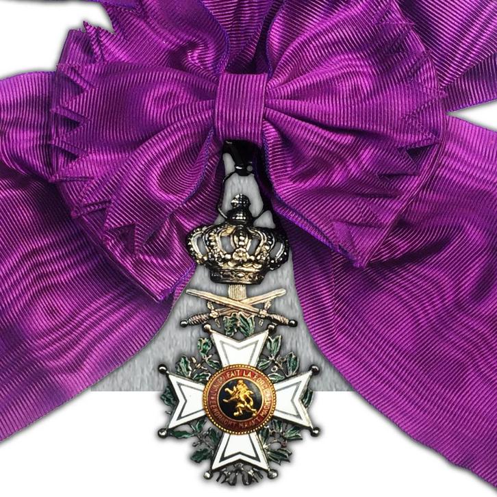 🚨 ABEL ZELDZAME SIERADEN: GRAND CORDON LEOPOLD 1ST, Verzamelen, Militaria | Algemeen, Landmacht, Lintje, Medaille of Wings, Verzenden