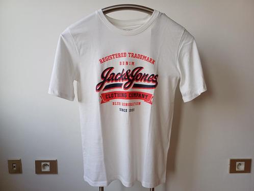 T-shirt Jack & Jones blanc - Taille M/L Neuf avec étiquette, Vêtements | Hommes, T-shirts, Neuf, Taille 48/50 (M), Blanc, Enlèvement ou Envoi