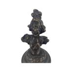 Kleine bronzen buste uit het einde van de 19e eeuw op kopere, Antiek en Kunst, Ophalen of Verzenden, Brons