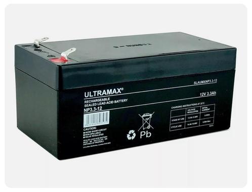 12V 3.3Ah accu batterij ULTRA MAX NP3.3-12 VRSLA 12v 3.3Ah, Hobby en Vrije tijd, Elektronica-componenten, Nieuw, Ophalen of Verzenden