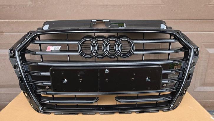 GRILL Audi A3 8V Facelift S3 ACC HOOGLANS ZWART 2017-2021, Auto-onderdelen, Carrosserie, Bumper, Voor, Nieuw, Herkomst onderdeel bekend