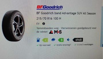 Autobanden - all season banden BF Goodrich 215/70 R16 beschikbaar voor biedingen