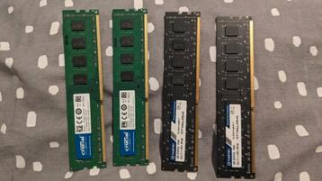 Ram DDR3 lot de 4 barrettes de 4Gb
