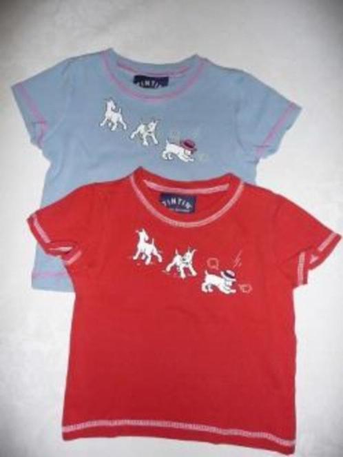 Lot de 2 jolis T-shirts - Tintin - taille 98., Enfants & Bébés, Vêtements enfant | Taille 98, Comme neuf, Fille, Chemise ou À manches longues