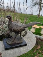 PRACHTIGE BRONZEN FAZANT OP BASIS, Antiek en Kunst, Ophalen of Verzenden, Brons