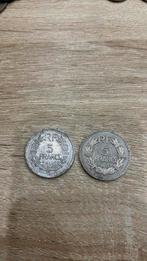 Munten: 5 frank (1933-1946), Postzegels en Munten, Ophalen, Munten