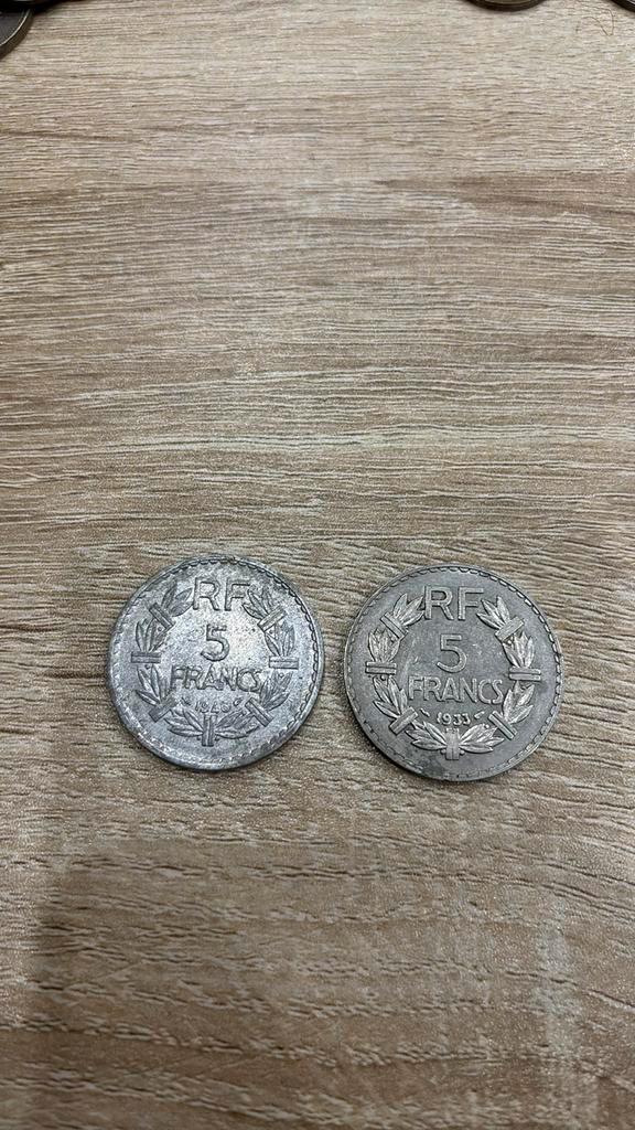 Munten: 5 frank (1933-1946), Postzegels en Munten, Munten en Bankbiljetten | Verzamelingen, Munten, Ophalen
