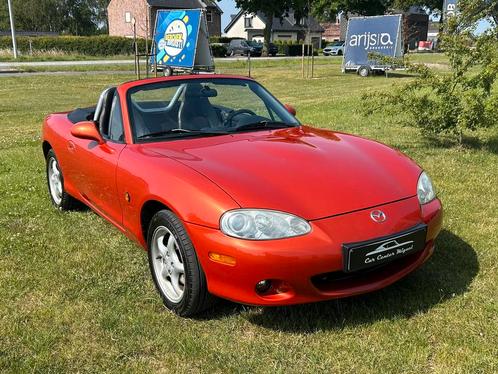 Mazda MX5 NBFL 1.6i Lava Orange, Auto's, Mazda, Bedrijf, Te koop, MX-5, ABS, Bluetooth, Centrale vergrendeling, Elektrische buitenspiegels