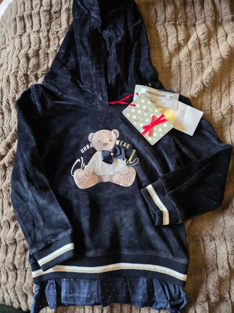 Lapin house hoodie beer blauw, Kinderen en Baby's, Kinderkleding | Maat 98, Nieuw, Meisje, Trui of Vest, Ophalen of Verzenden
