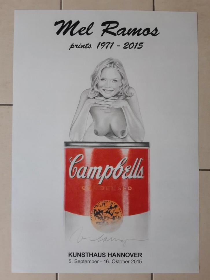 Mel Ramos - Campbell's - Hannover 2015, Antiek en Kunst, Kunst | Litho's en Zeefdrukken, Ophalen of Verzenden