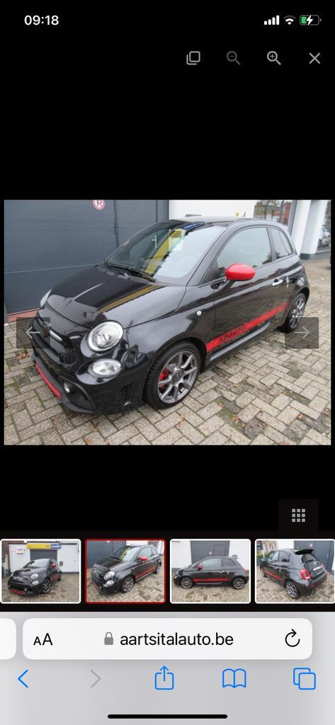 Abarth 595, Auto's, Abarth, Particulier, Benzine, Euro 6, Coupé, Handgeschakeld, Zwart, Zwart, Leder, Voorwielaandrijving, Ophalen