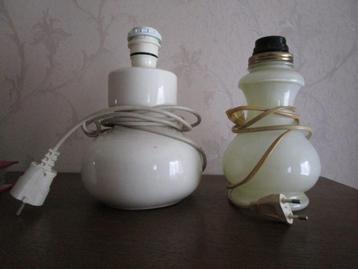 2 vintage lampenvoeten jaren '70 en '80, Antiek en Kunst, Ophalen of Verzenden