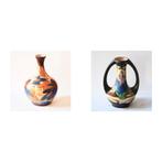 2 vazen art deco keramiek Montois, Antiek en Kunst, Ophalen