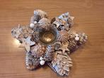 2 kerst kransen in grijze/witte tinten, Ophalen of Verzenden, Gebruikt