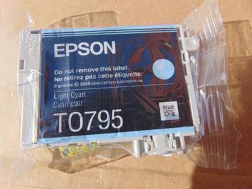 Cartouche d'encre cyan clair Epson T0795, neuve., Enlèvement ou Envoi, Neuf, Cartridge, Epson