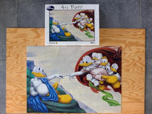 Puzzle 1000 pièces Disney Art Puzzle- The Creation of Donald, Hobby & Loisirs créatifs, Sport cérébral & Puzzles, Comme neuf, Puzzle