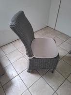 Rotan eetkamerstoelen, Ophalen, Riet of Rotan, Zo goed als nieuw, Grijs
