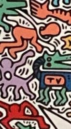 Keith Haring: lithografie 50 bij 70. Nieuwstaat, Ophalen of Verzenden