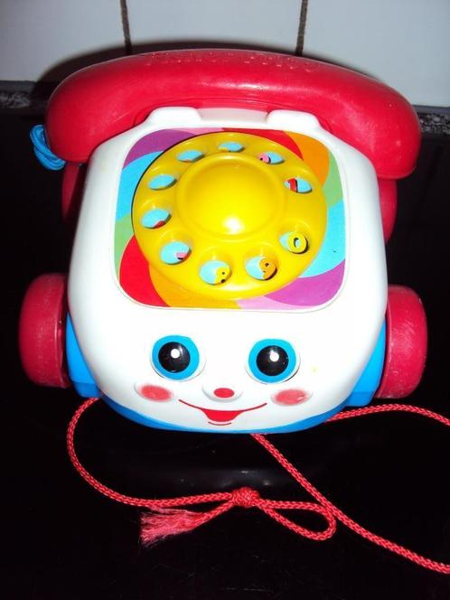 Fisher price, eerste telefoontje met draaischijf,trektouwtje, Kinderen en Baby's, Speelgoed | Fisher-Price, Ophalen of Verzenden