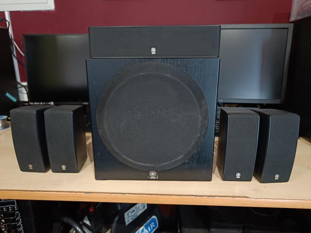 Yamaha-thuisbioscoopset, Audio, Tv en Foto, Home Cinema-sets, Zo goed als nieuw, Overige spelers, 5.1-systeem, 70 watt of meer