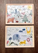 Set van 2 houten puzzels, Kinderen en Baby's, Speelgoed | Houten speelgoed, Ophalen, Zo goed als nieuw, Overige typen
