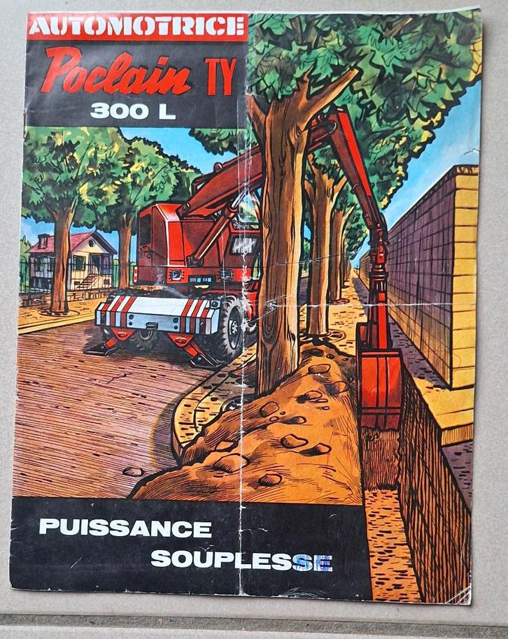 Prospectus Poclain TY 300L   1961, Livres, Autos | Brochures & Magazines, Utilisé, Enlèvement