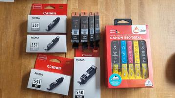 Canon 550/551 inktcartridge beschikbaar voor biedingen