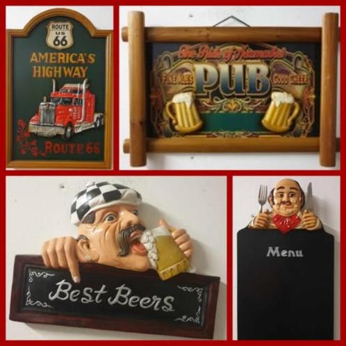 Pub wand menu borden voor mancave bar of gewoon in je keuken, Huis en Inrichting, Woonaccessoires | Tekstborden en Spreuken, Nieuw