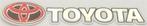 Toyota metallic sticker #12, Verzenden