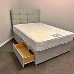 Luxe fluwelen bed met matras - verkrijgbaar, Verzenden, Nieuw, Zwart