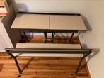 Bang d’écolier vintage en fer et Formica, Huis en Inrichting, Bureaus, Ophalen of Verzenden, Gebruikt