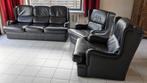 lederen zetels - salon - KOOPJE!, Ophalen, Gebruikt, Overige maten, Leer