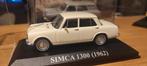 Simca 1300 crème wit 1962 1:43 in vitrinedoosje, Ophalen of Verzenden, Nieuw