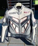 Veste moto en cuir Sharks
