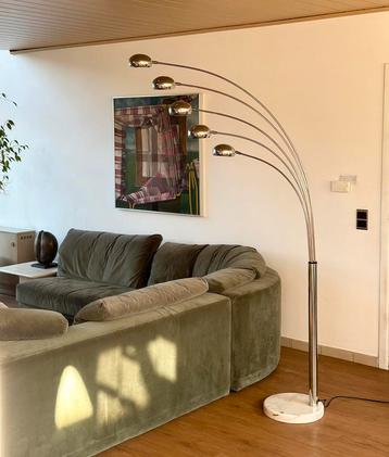 Vintage booglamp, chroom beschikbaar voor biedingen