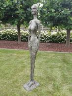Bronzen groot kunstbeeld naar Giacometti, 1,65 M dik brons!, Ophalen of Verzenden