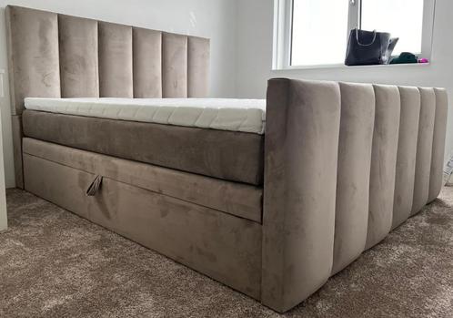 MILAN! Opberg Boxspring 180 x 200 cm TAUPE Eric Kuster stijl, Maison & Meubles, Chambre à coucher | Lits boxsprings, Neuf, 180 cm