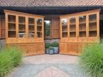 2 teak buffetkast/vitrinekast GRATIS LEVERING
