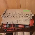 Set 3 plaids (2 geweven geruite plaids + 1 flessen plaid), Ophalen of Verzenden