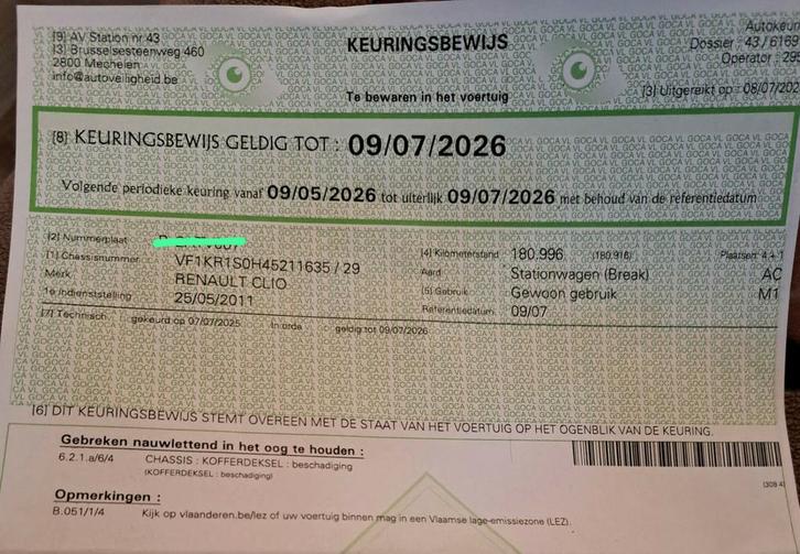 Renault Clio break 2011, Auto's, Renault, Particulier, Clio, Benzine, Break, Ophalen