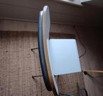 2 barstoelen inox en hout wit., Ophalen, Zo goed als nieuw, Hout
