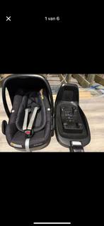 Maxicosi pebble en familyfix pro I-size, Ophalen, Autogordel of Isofix, Gebruikt, 0 t/m 18 kg